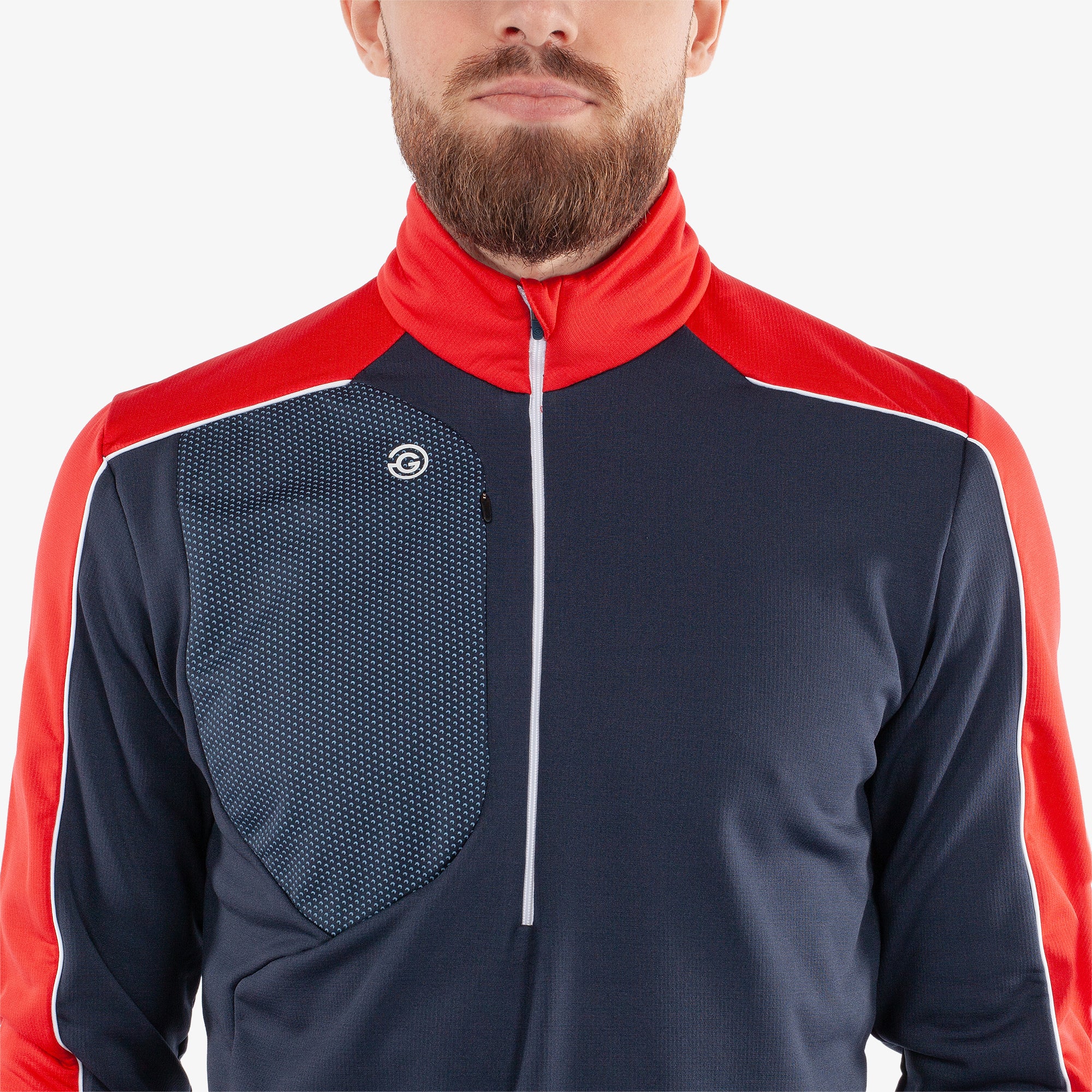 Galvin Green Dave Insulate Mens Golf Mid Layer Navy/Red